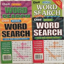Lot of 4 Dell Official Word Search Seek Circle Puzzles Books 2014 2017 [Single I - £13.62 GBP
