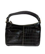 Dooney &amp; Bourke Shoulder Bag Black Croc Embossed Leather - $110.00