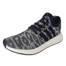 Adidas NMD R2 Primeknit Black White Future Harvest Men Sneakers BY9409 SZ 9 - £77.40 GBP