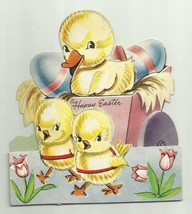 Vintage 1940&#39;s Die-Cut Easter Greeting Card - £4.75 GBP