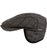 Wigens men&#39;s ivy contemporary cap in Dark Grey Melange - size 57 - £66.41 GBP