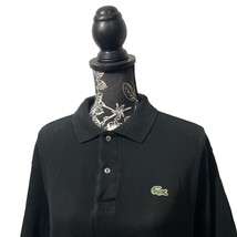 Lacoste Men’s Slim Fit Pique Polo Shirt Short Sleeve Black - Size 7 (US XL/XXL) - £19.11 GBP