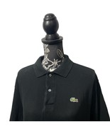Lacoste Men’s Slim Fit Pique Polo Shirt Short Sleeve Black - Size 7 (US XL/XXL) - £19.38 GBP