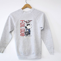 Vintage Kids Luke Air Force Base Snoopy Top Dog Sweatshirt Large - £44.85 GBP