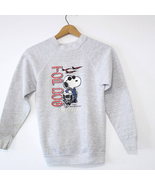 Vintage Kids Luke Air Force Base Snoopy Top Dog Sweatshirt Large - £44.08 GBP