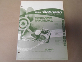 1973 Johnson Outboards Service Manual 20 HP 20R73 20RL73 OEM Boat - £54.59 GBP