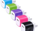 Wall Charger Block, Usb Plug 5Pack 1A/5V Single Port Wall Charger Box Ch... - $18.99