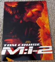 Mission Impossible 2 movie credits foldout booklet M:I-2 Tom Cruise - £7.98 GBP