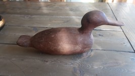 Vintage Carved Wood Duck 13.5 x 6 x 3.5 inches - £61.89 GBP