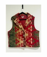 ORVIS Womens XL Vest Southwestern Aztec Geometric Yellowstone - $31.22