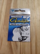 Gamakatsu Finesse Wide Gap Weedless Fish Hooks Size 2 Black 230909 - £5.88 GBP