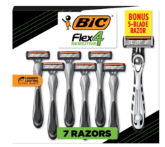 BIC Disposable Razors for Men with 4 Blades with Bonus BIC Flex 5 Dispos... - £25.79 GBP