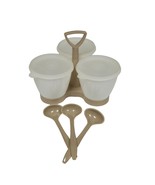 Vtg Tupperware 757-1 Condiment Caddy W/ Serving Spoons Retro Kitchen Sto... - £9.22 GBP