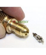 Lot 2 Adapter 1/4&quot; male to 1/2&quot; ACME Female Convertion R134a Hose to Vac... - $12.19