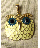 Enameled Owl Pendant - $23.37 CAD