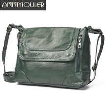 Annmouler Designer Women Handbags Pu Leather Crossbody Bag Soft Washed Leather M - £35.08 GBP