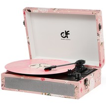 Vinyl Record Player Bluetooth With Built-In Speakers, Vintage Portable S... - £83.33 GBP