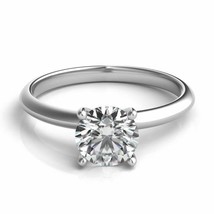 1.50CT Forever One DEF VVS2 Moissanite 4 Prong Solitaire Wedding Ring 14K WG - $1,012.77