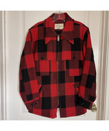 Vintage LL Bean Mackinaw Coat Mens Medium 60s Buffalo Plaid Wool Flannel... - $75.00