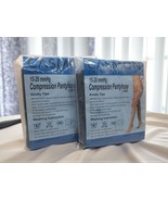 Casmon Compression Pantyhose Black Size Medium 15-20mmHg Ankle Length ▪︎... - $22.23 CAD
