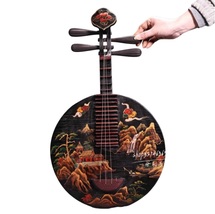  Yueqin moon guitar Paintings Old Collectibles Chinese string instruments - $6,318.94 MXN