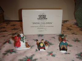 Dept. 56 Heritage Village Collection Snow Children - £15.16 GBP