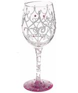 Lolita My Tiara Artisan Painted Wine Glass Gift - $30.05 CAD