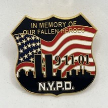 Fallen Heroes NYPD 9/11 New York City Police Department Enamel Lapel Hat... - $9.95