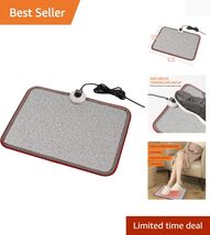 Fast Heating Foot Warmer Mat - 7 Settings, Overheat Protection &amp; Portabl... - $70.24