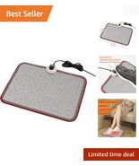 Fast Heating Foot Warmer Mat - 7 Settings, Overheat Protection & Portable Design