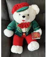 2007 Dan Dee Snowflake Teddy Bear Christmas Holiday White Stuffed Plush ... - £30.64 GBP