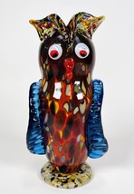 Glass multicolored handcrafted owl in Murano style - £159.07 GBP