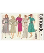 Butterick 6005 Double Breasted Shirt Dress Pattern 1980s Misses Size 18 ... - £9.28 GBP