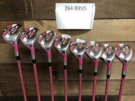 Demo majek golf clubs pink women all hybrid set (4-sw) lady &quot;l&quot; Flex - £304.20 GBP