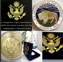 Department of Interior Challenge Coin  USA - £19.63 GBP