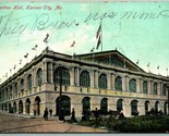 Convention Hall Building Kansas City Missouri MO 1909 DB Postcard J9 - $3.91