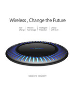 Techno S Fast Digital USB Wireless Charger with Night Light LED - Black - $48.39 CAD