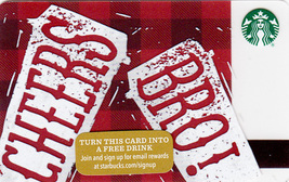 Starbucks 2015 Cheers Bro! Collectible Gift Card New No Value - £2.39 GBP