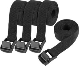 Tie Down Straps, 4 Pack Small Ratchet Straps with Buckles, Black - $13.77