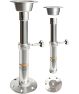 Aluminum Adjustable Table Pedestal Leg Base 19.7-27.6 Inch Marine Boat R... - $349.09 CAD