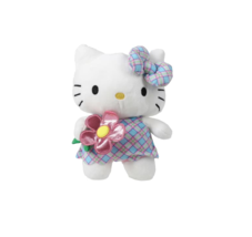 Hello Kitty Spring Plush 8” Friends Dress Summer Vacation Sanrio New W Tags - $17.81