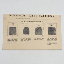 Numeri Valore Disegni il Grafico Impronte Scheda 1930&#39;s 1940&#39;s Vtg - £51.54 GBP