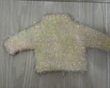 American Girl Pleasant Company Snowball Sweater Outfit white sparkle gli... - $9.89