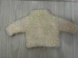 American Girl Pleasant Company Snowball Sweater Outfit white sparkle gli... - $9.89