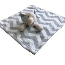 Elephant Security Lovey Chevron Zig Zag Blanket Baby Nursery RN 119741 Toy Gray - $11.83