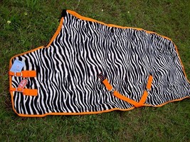Horse Sheet Polar FLEECE COOLER Blanket Zebra 4337 - €34,98 EUR