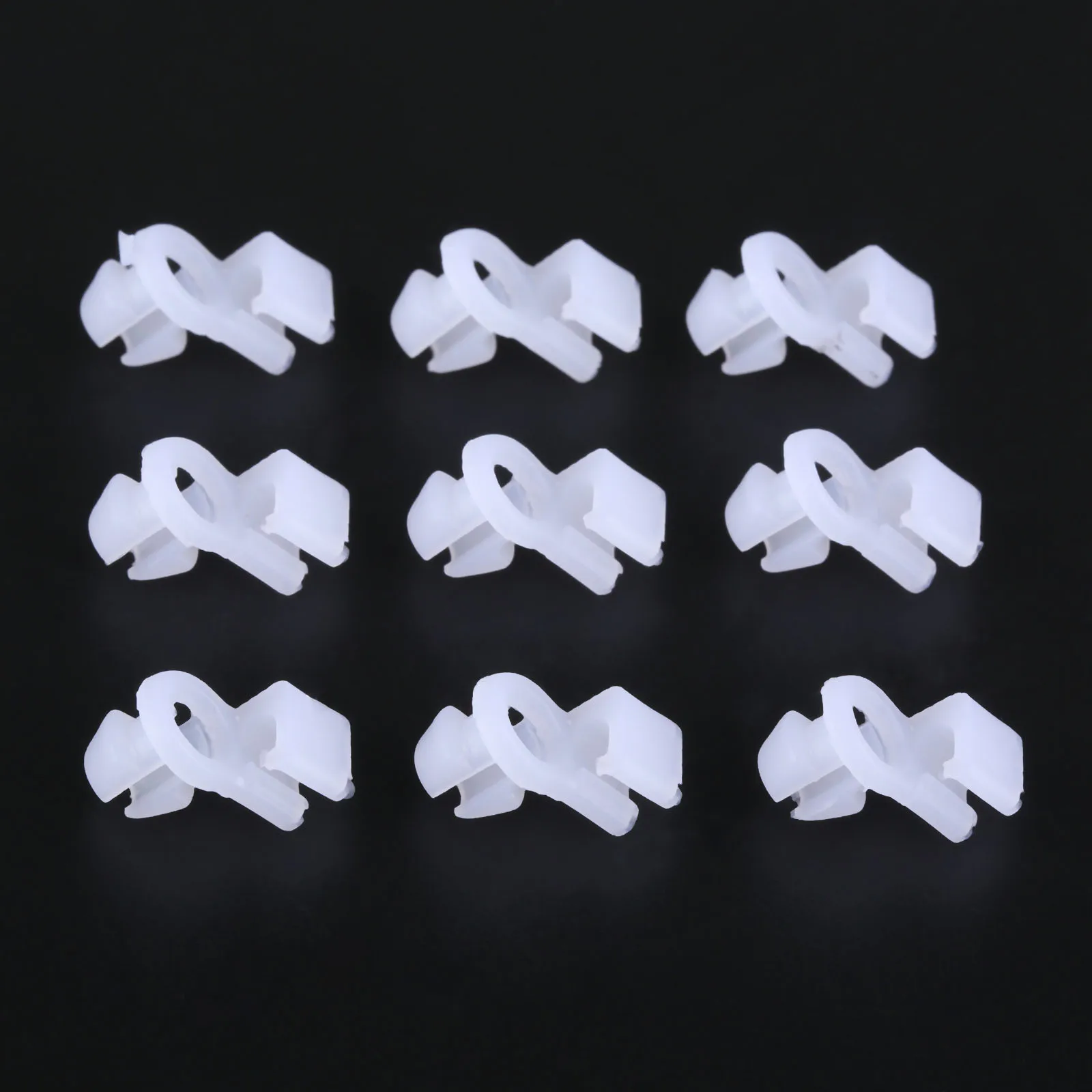 100x Universal Auto Door Round Head Lock Rod Clip Side Bumper Fender Panel Clips - £10.61 GBP