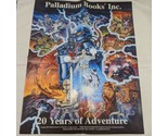 Palladuim Books 20 Years Of Adventure Promotional Poster 17&quot; X 22&quot; - $48.10