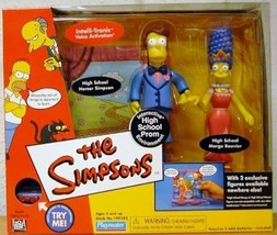 The Simpsons High School Prom Kb Exclusive, Homer Marge Wos Interactive 2002 Nip - £22.45 GBP