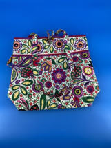 Vera Bradley Multicolor Viva La Vera style Large Cotton Tote Bag Handbag - £9.52 GBP